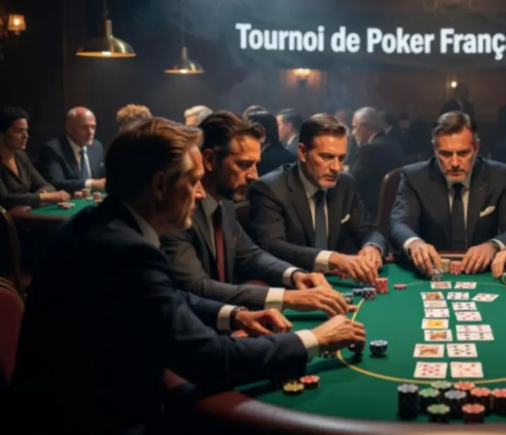 Moment intense lors d'un grand tournoi de poker live en France